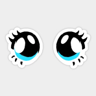 Cute manga eyes Sticker